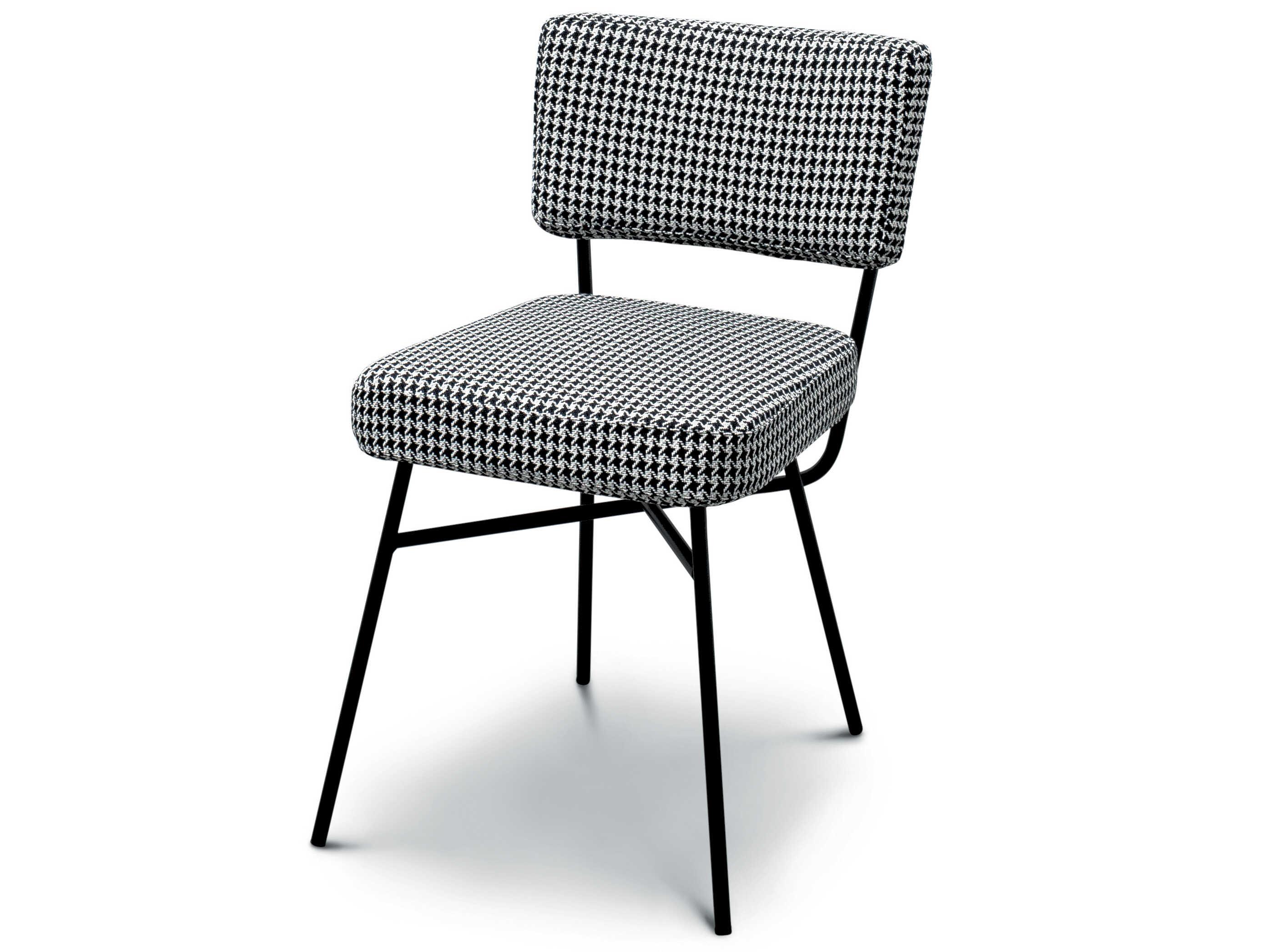 Arflex Elettra Gray Upholstered Armless Dining Chair