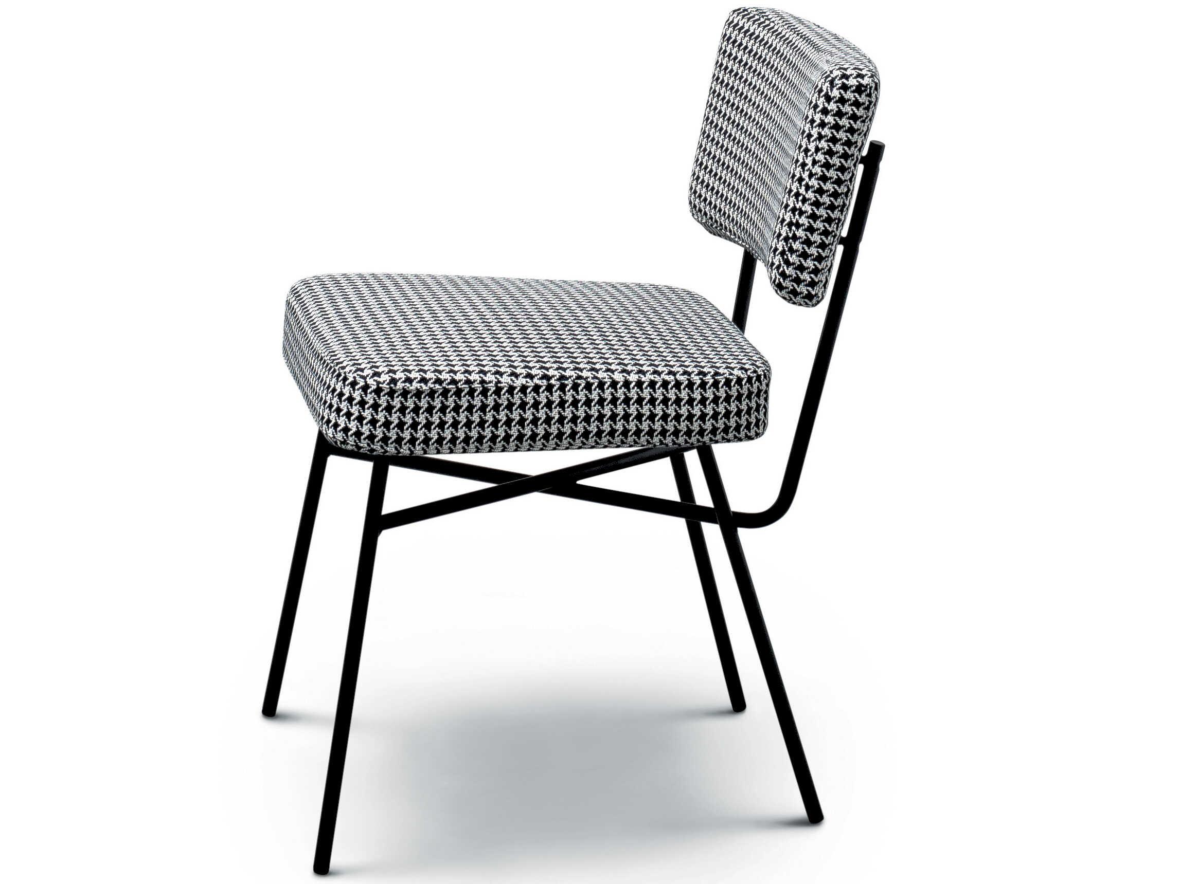 Arflex Elettra Gray Upholstered Armless Dining Chair