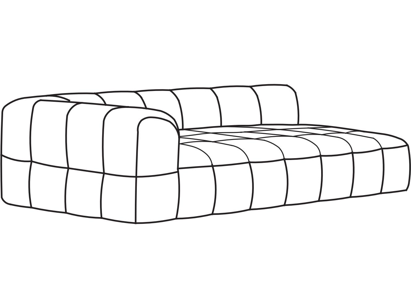 Arflex Strips Unit with 1 Armrest