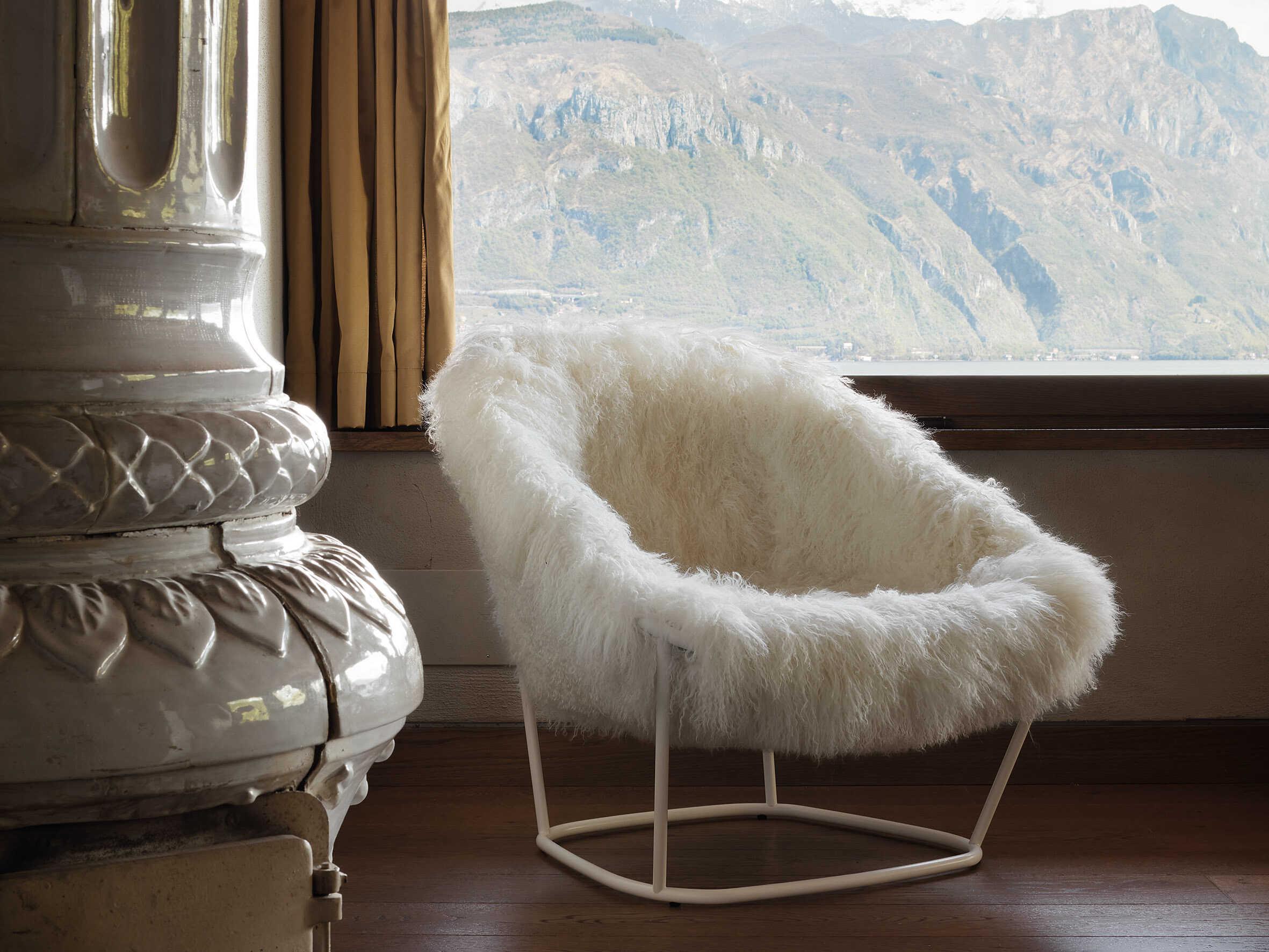Arflex Katrin Fur Accent Chair