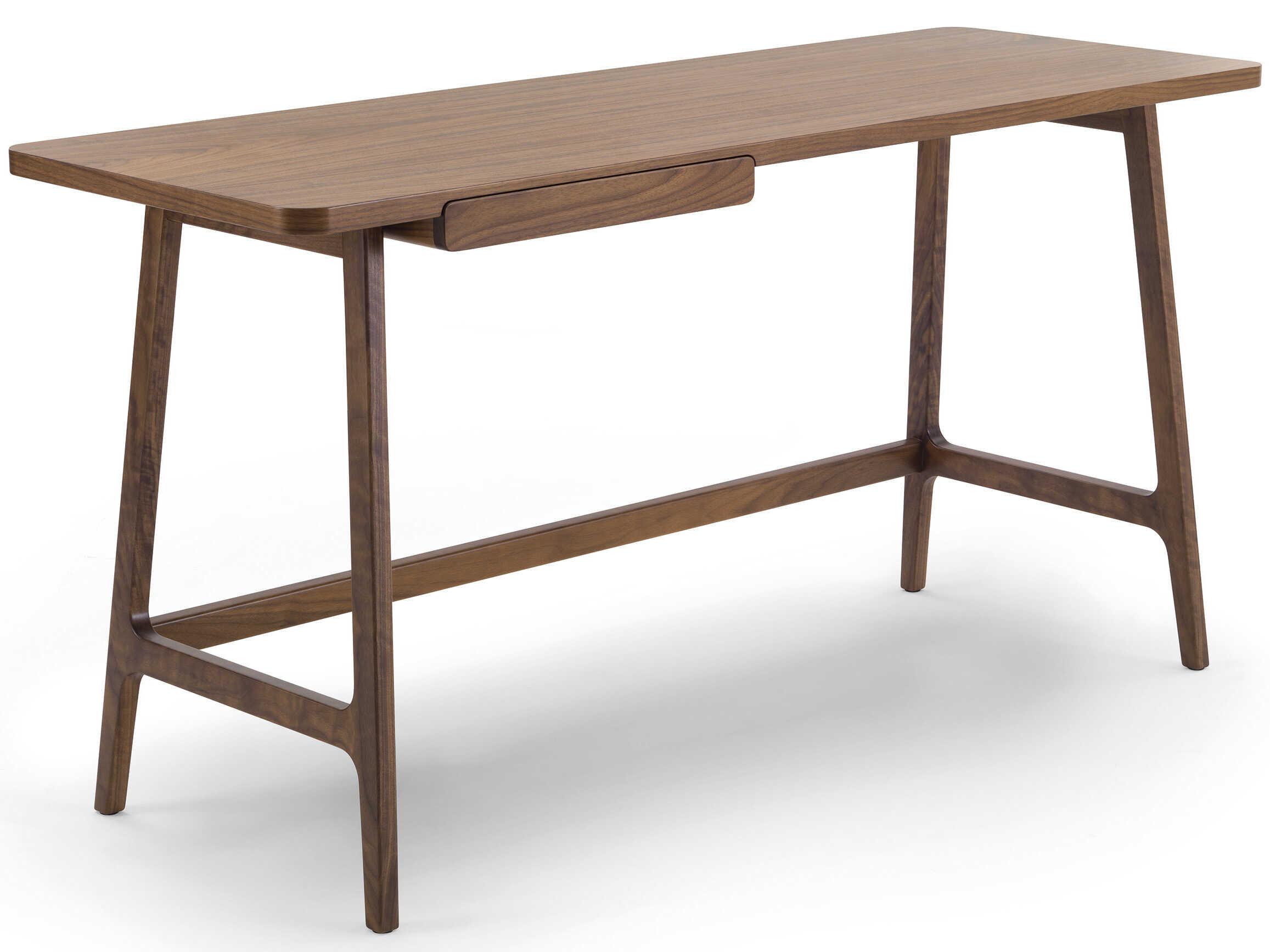 Arflex Ponti Walnut Canaletto Brown Solid Wood Writing Desk