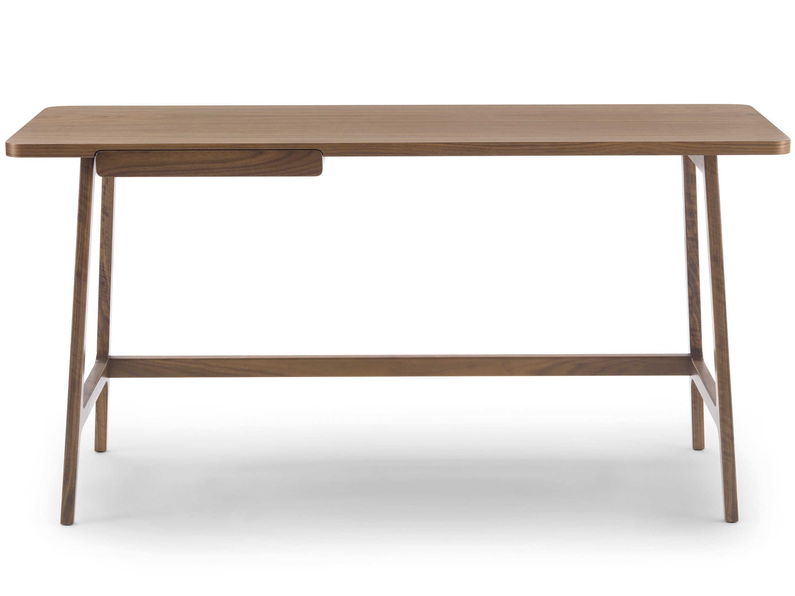 Arflex Ponti Walnut Canaletto Brown Solid Wood Writing Desk