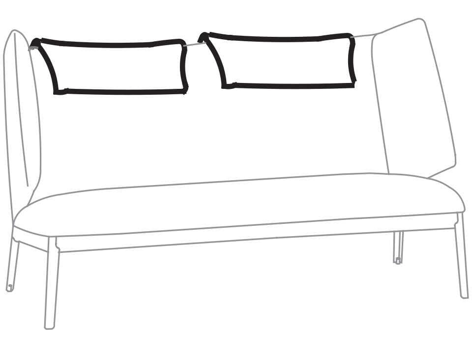 Arflex Hug Headrest for High Backrest