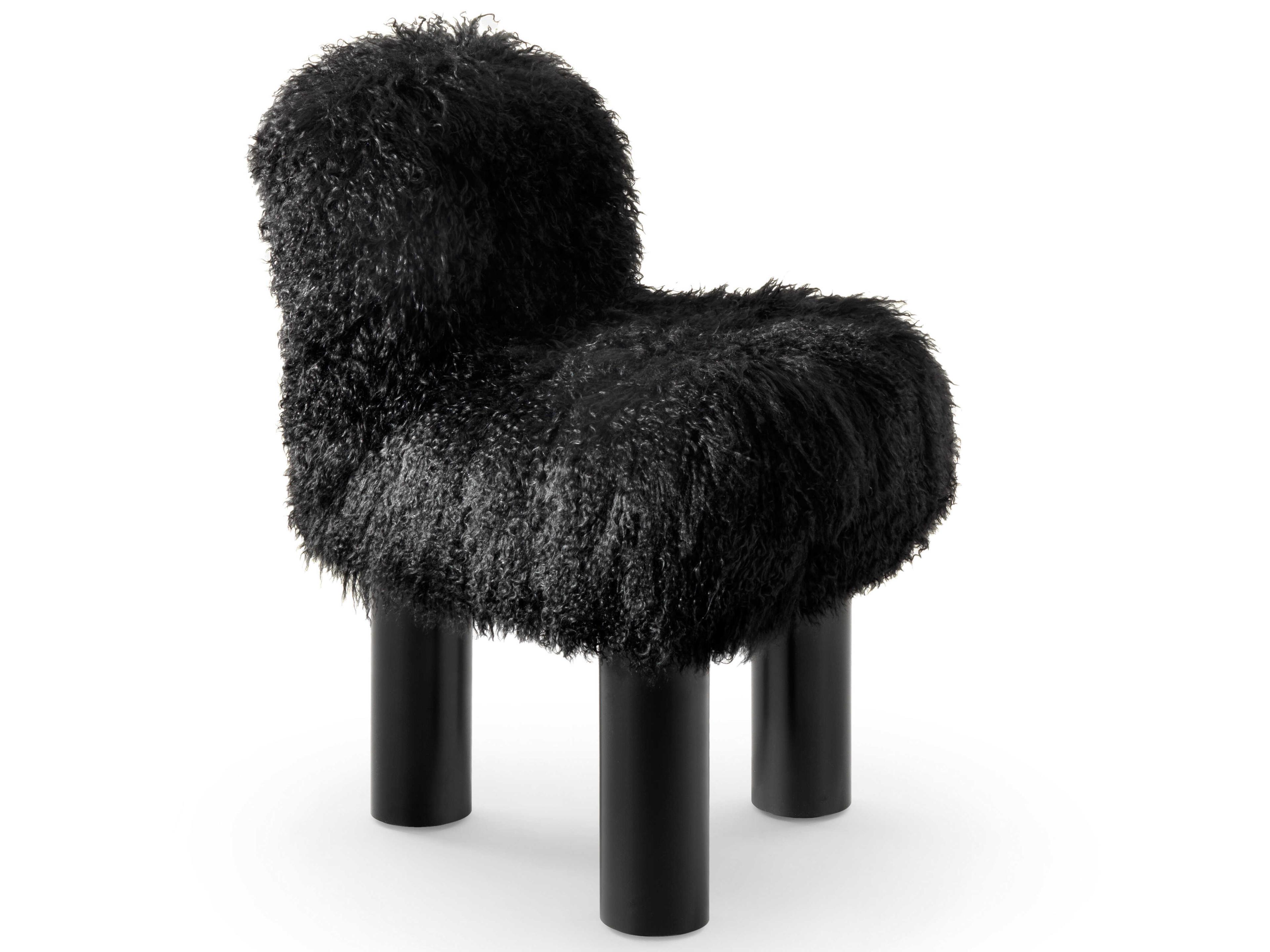 Arflex Botolo Beige Upholstered Armless Dining Chair