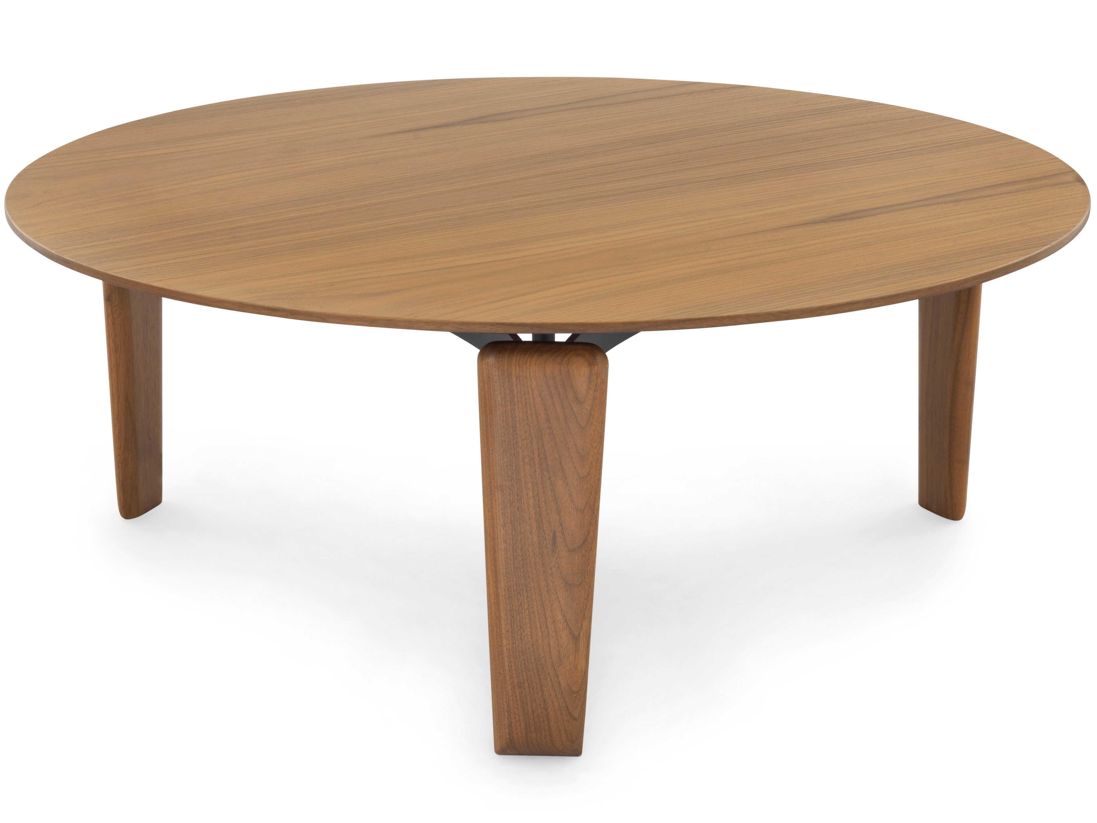 Arflex Tablet Round Wood Coffee Table