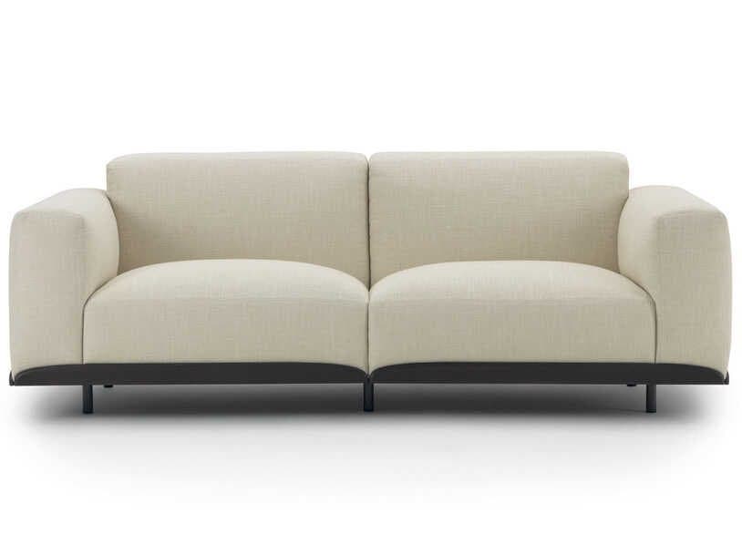 Arflex Claudine L Upholstered Sofa with Metal Details