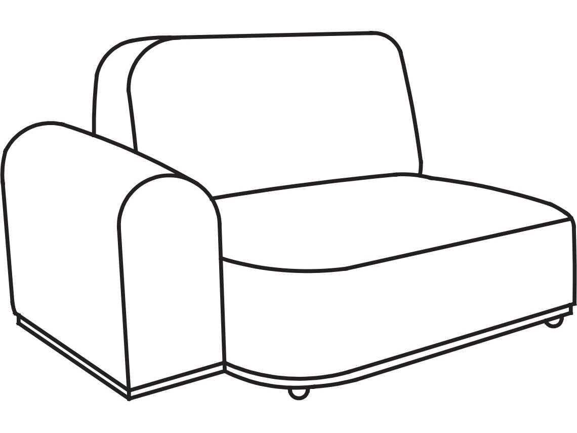 Arflex Arcolor Unit 1 Armrest without Pipping