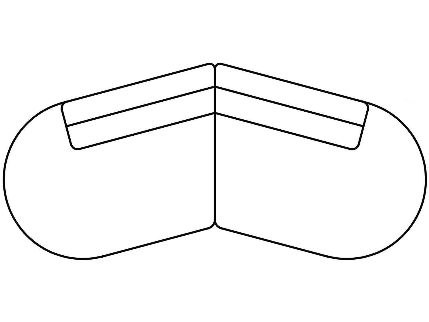 Arflex Arcolor Trapezoid Sofa without Pipping