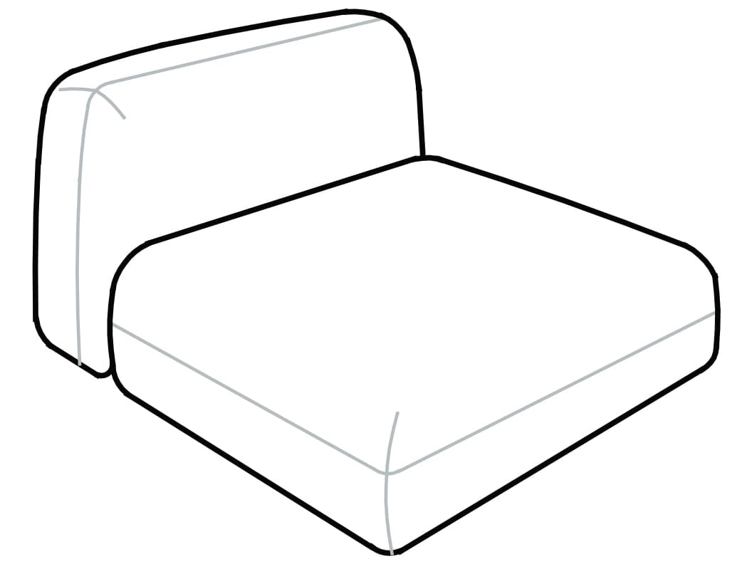 Arflex Tokio Unit without Armrests