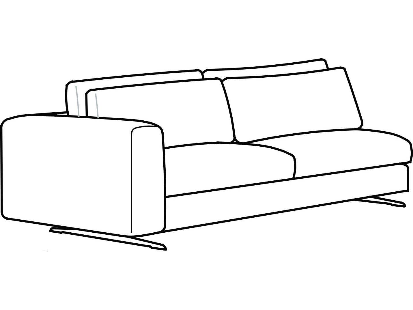 Arflex Leenus Unit with 1 Armrest