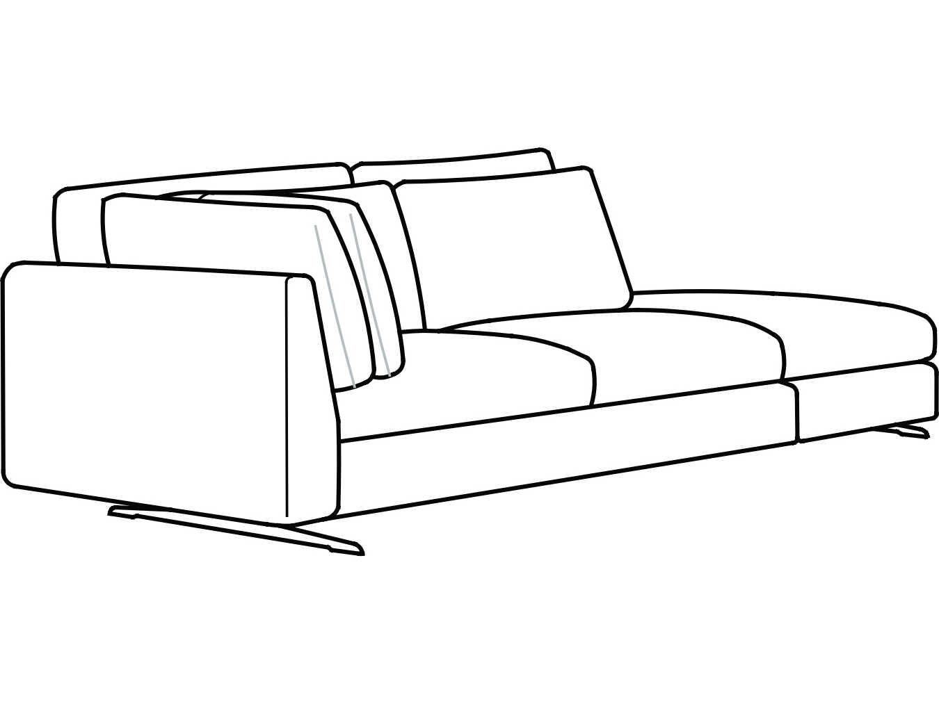 Arflex Leenus Isle Unit with Corner Unit