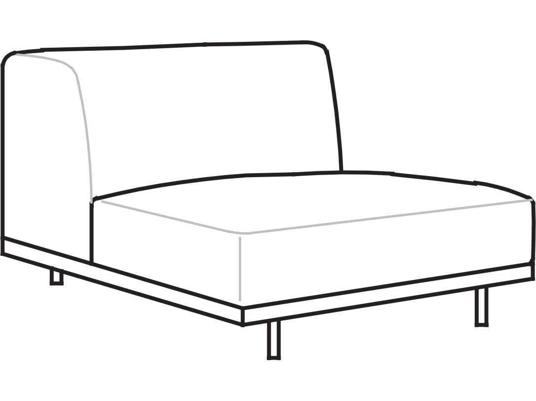 Arflex Naviglio Unit without Armrests