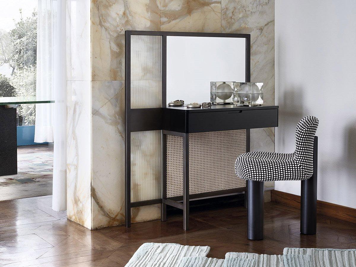 Arflex Threshold Delabre Brass Vanity Table and Chair