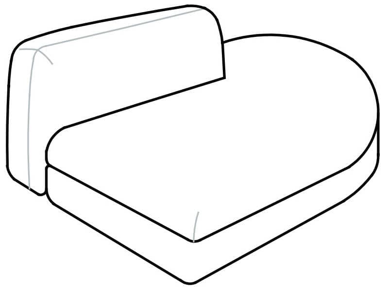 Arflex Edo Isle Unit without Armrests