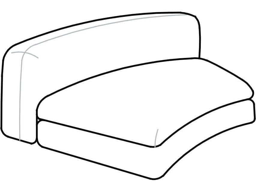 Arflex Edo Curved Unit without Armrests