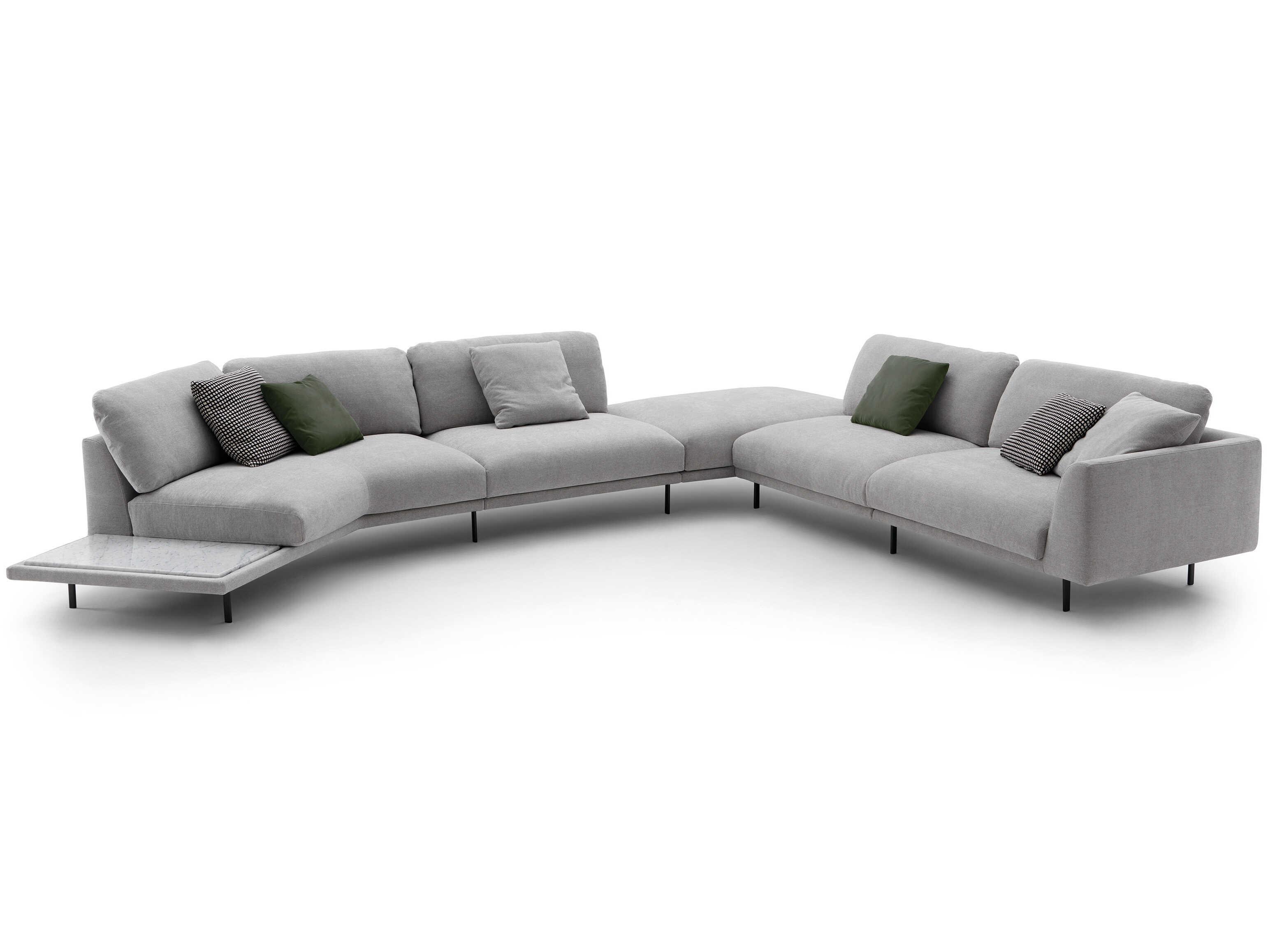 Arflex Bel Air Upholstered Sectional Sofa