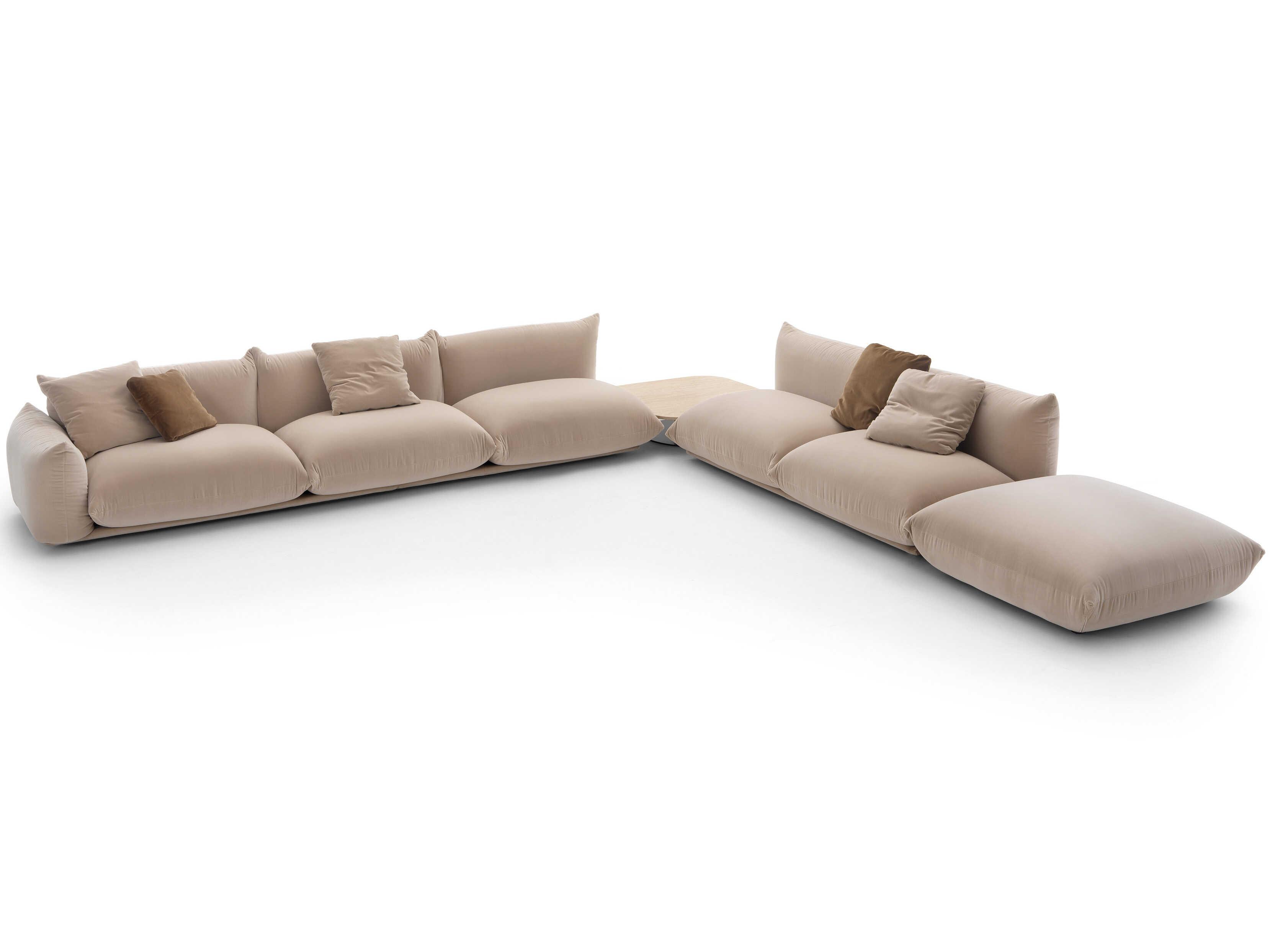 Arflex Marenco Beige Upholstered Sectional Sofa
