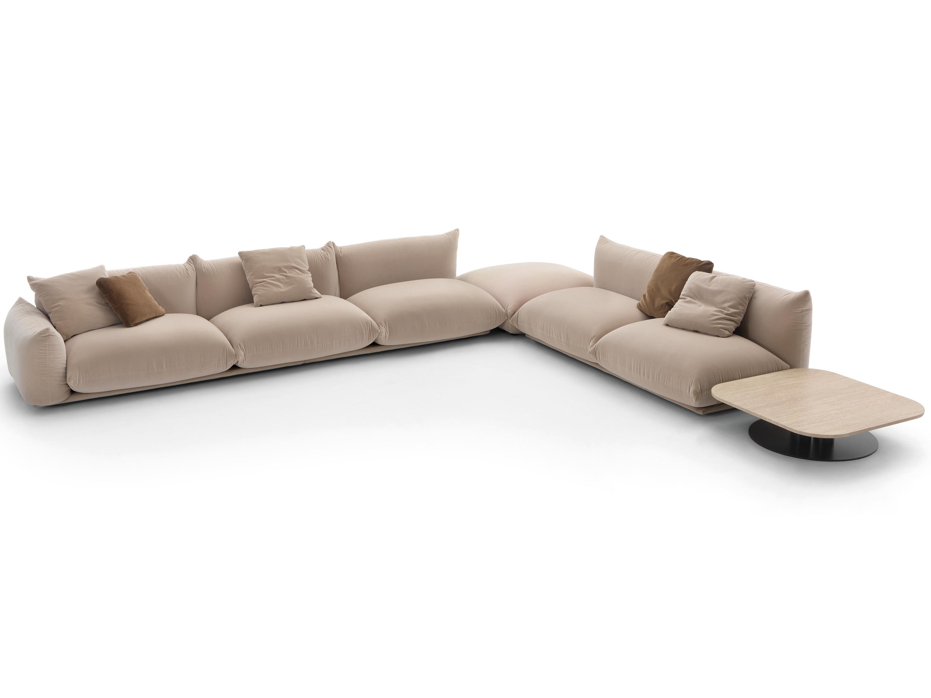 Arflex Marenco Beige Upholstered Sectional Sofa