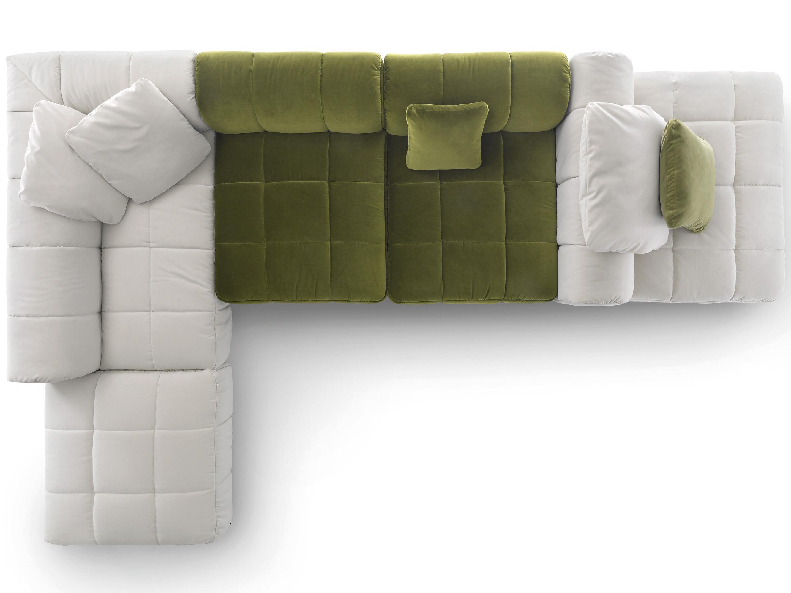 Arflex Strips Upholstered Sectional Sofa