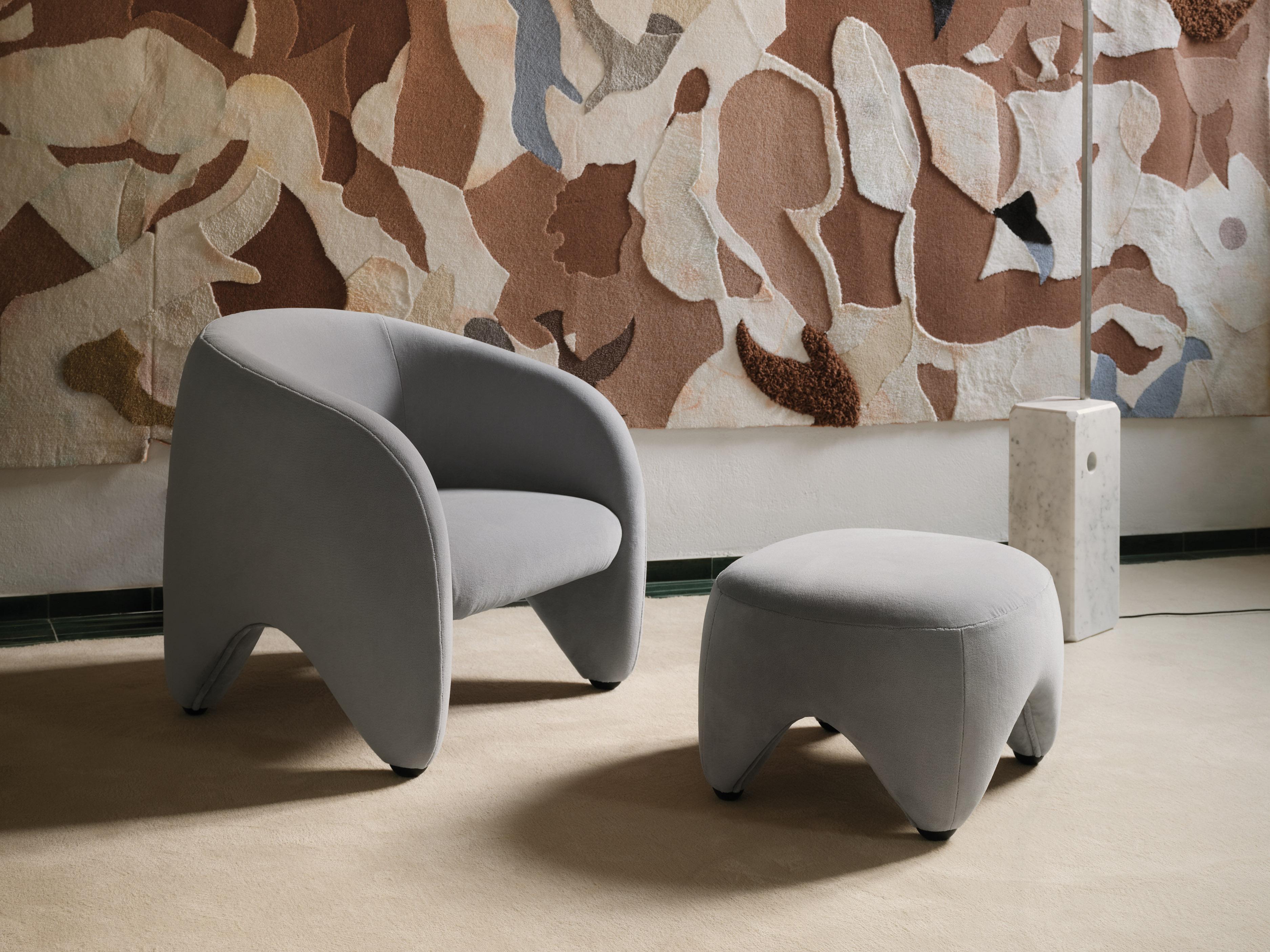 Arflex Yuzu Chair and Ottoman Set