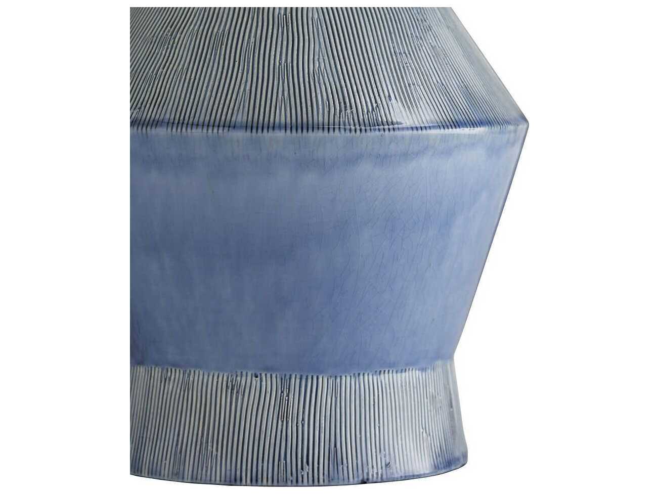 Arteriors Home Ogden Provincial Blue White Linen Buffet Lamp