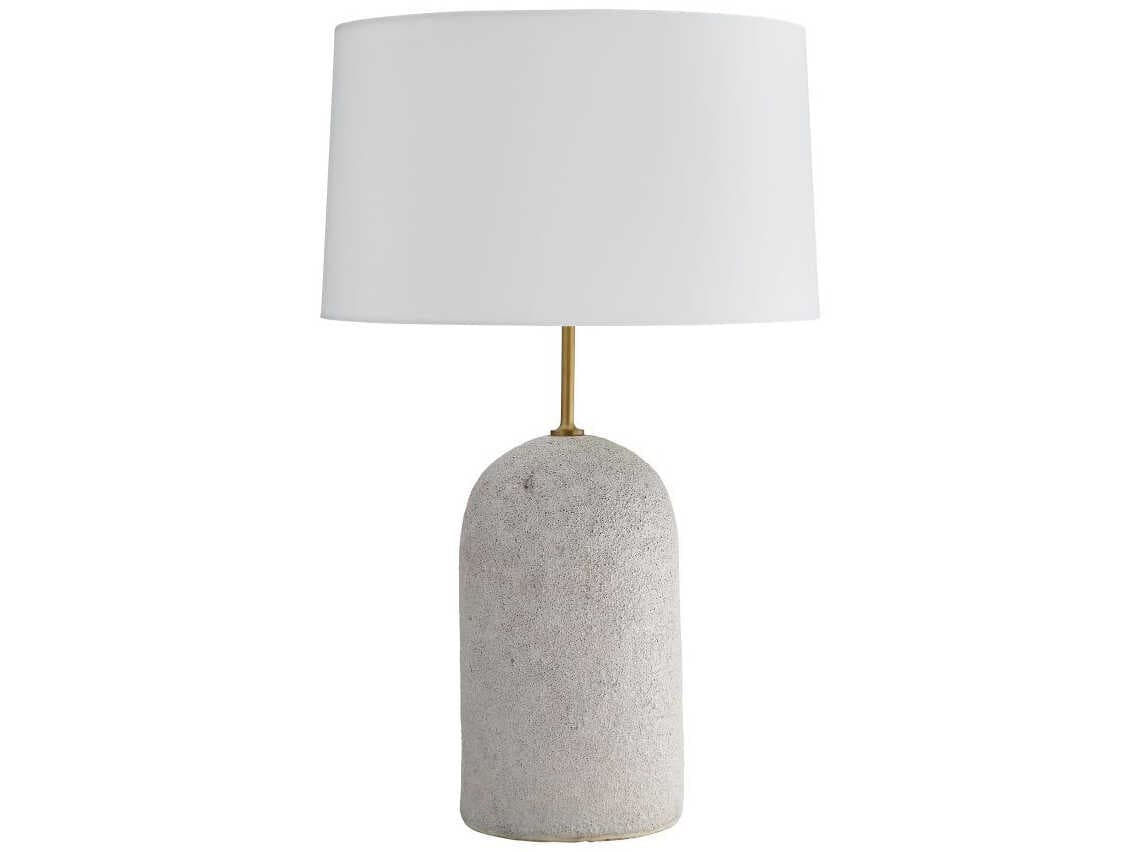Arteriors Home Capelli Ivory Volcanic Glaze Off White Buffet Lamp