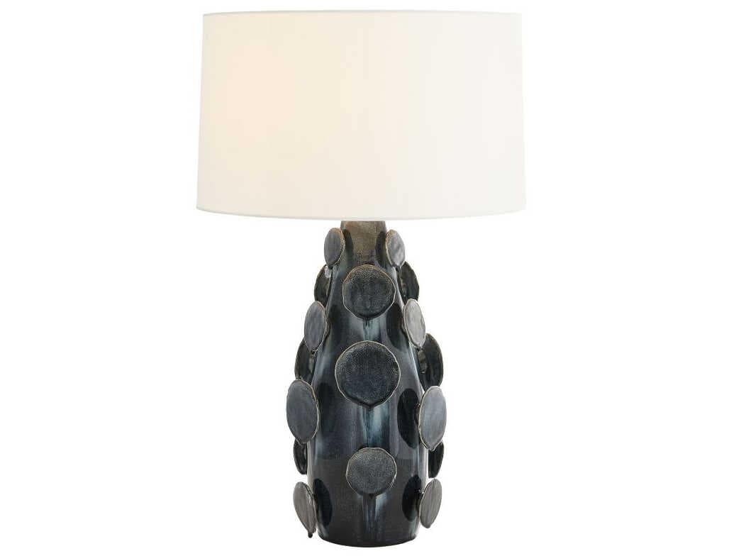 Arteriors Home Laguna Ocean Reactive Blue Buffet Lamp