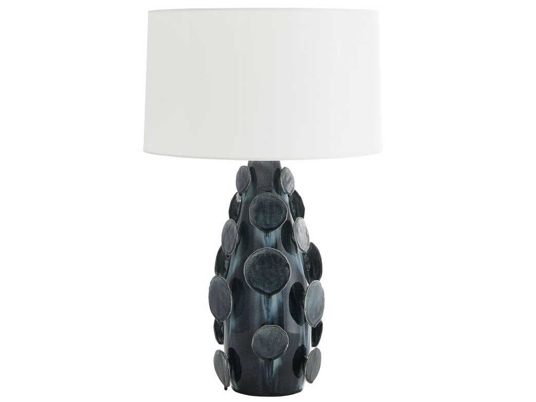 Arteriors Home Laguna Ocean Reactive Blue Buffet Lamp