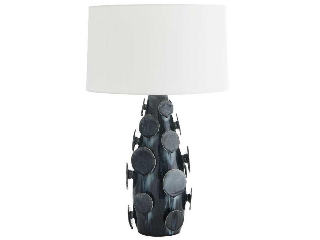 Arteriors Home Laguna Ocean Reactive Blue Buffet Lamp