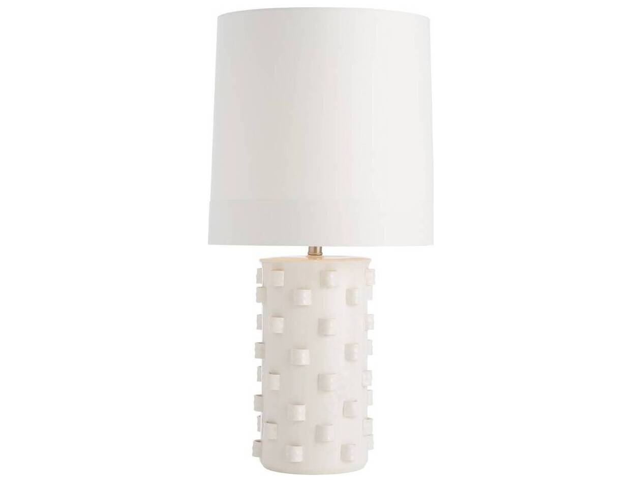 Arteriors Home Robertson Ivory Crackle Off White Buffet Lamp