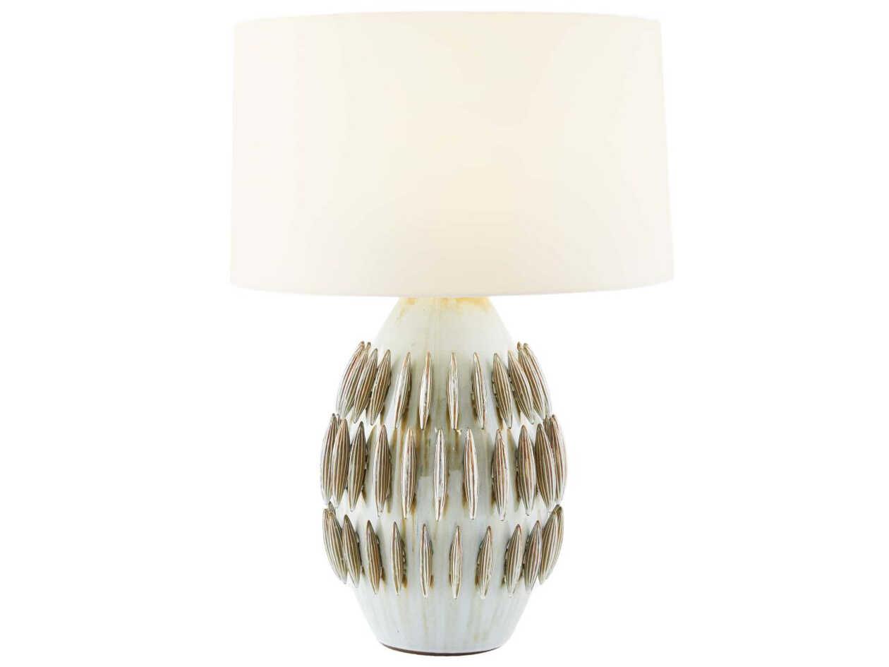 Arteriors Home Pawnee Laurel Reactive Off White Buffet Lamp