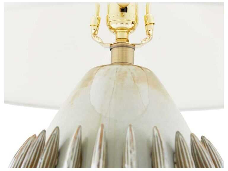 Arteriors Home Pawnee Laurel Reactive Off White Buffet Lamp