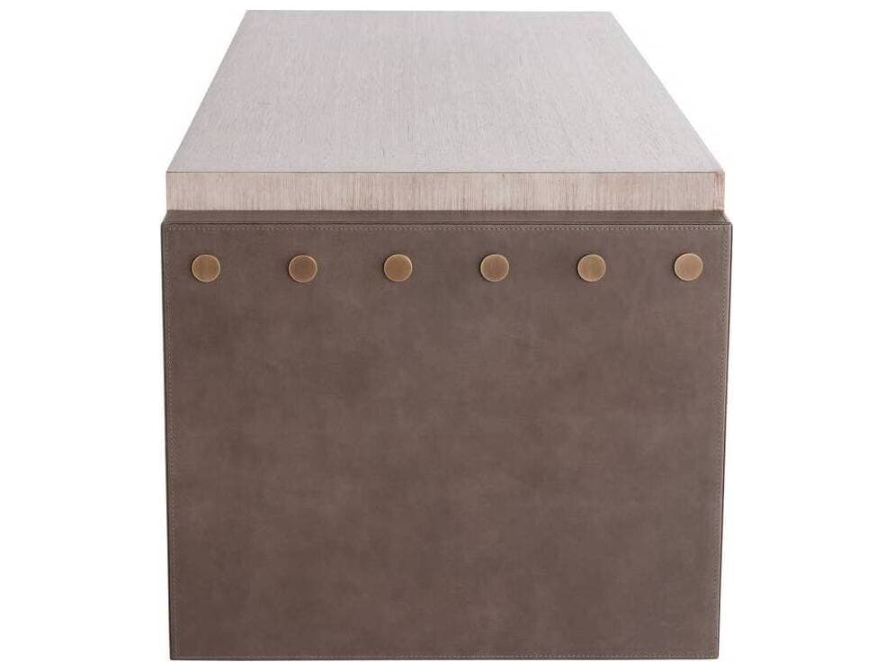 Arteriors Home Luke Rectangular Wood Charcoal Coffee Table