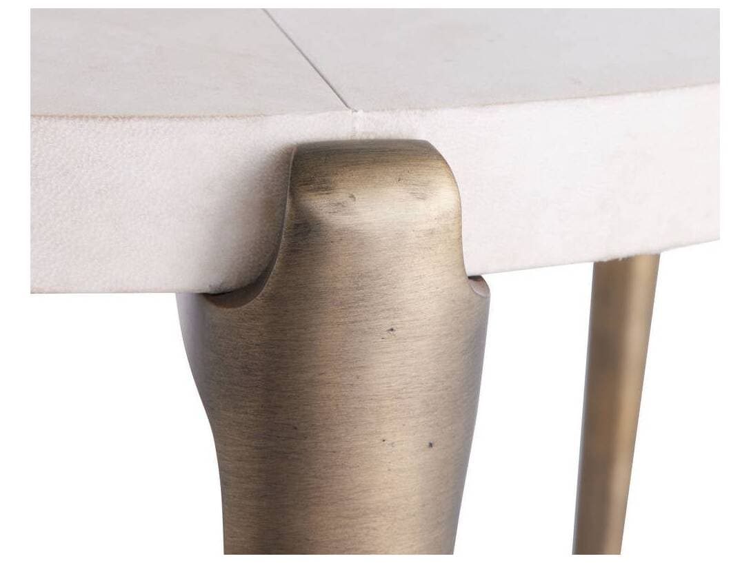 Arteriors Home June Round Dark Antique Brass End Table