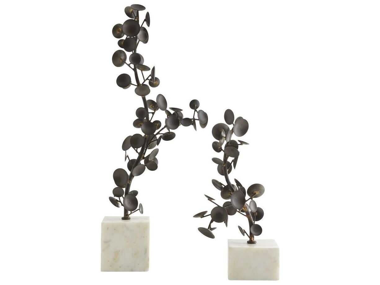 Arteriors Home Labrynth Bronze Sculpture Set of 2