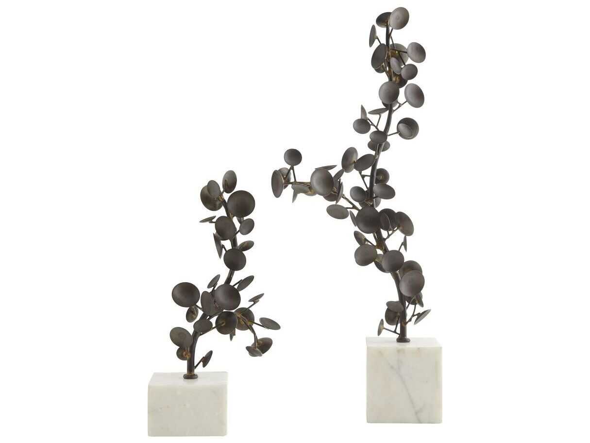 Arteriors Home Labrynth Bronze Sculpture Set of 2