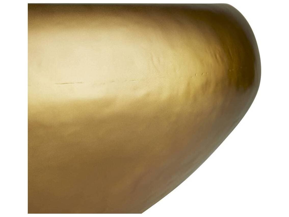 Arteriors Home Bates Round Metal Burnt Brass Coffee Table