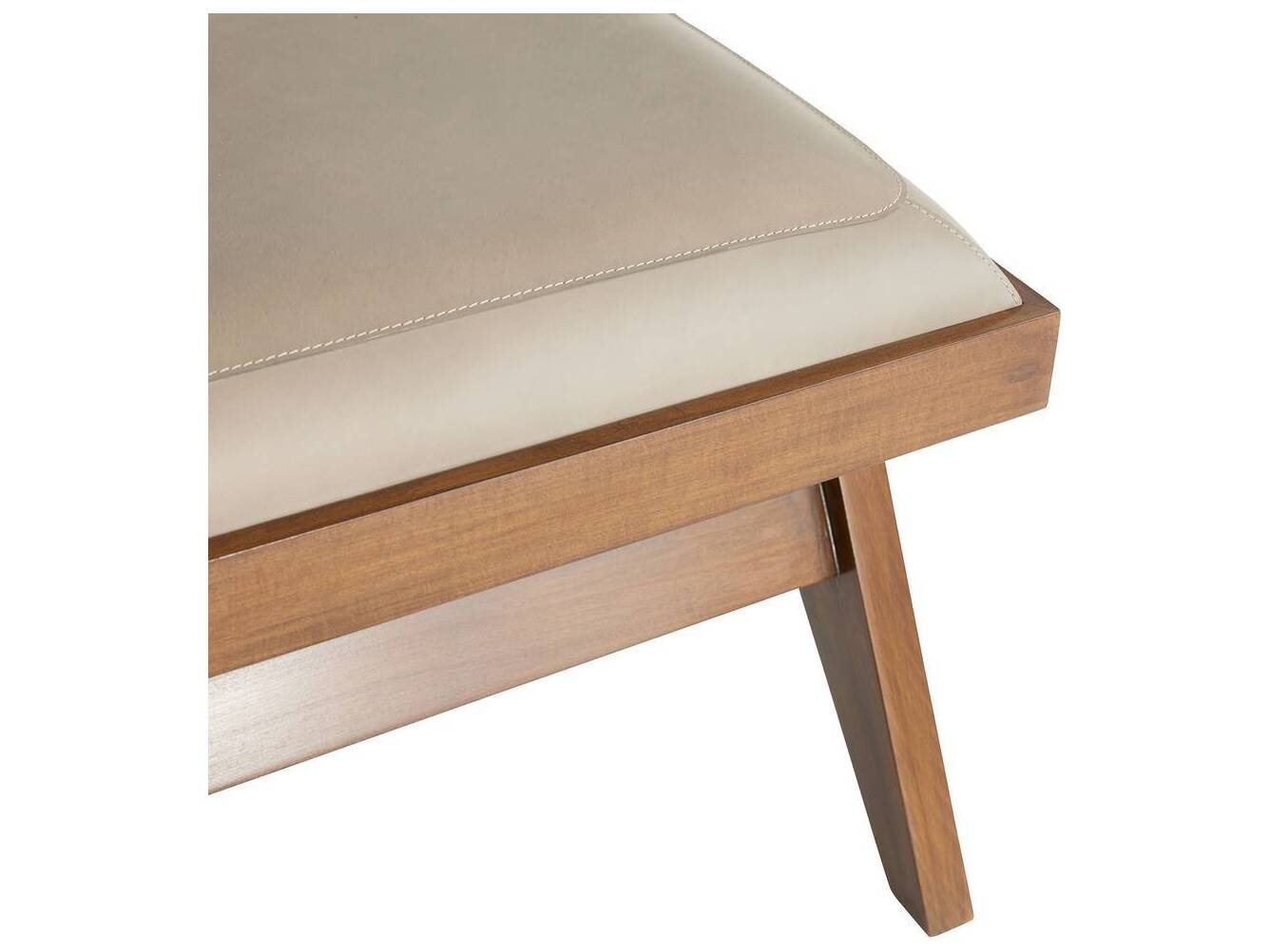 Arteriors Home Luchesse Morel Leather Beige Accent Bench