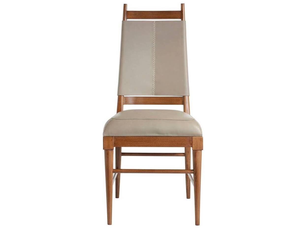 Arteriors Home Keegan Beige Leather Armless Dining Chair