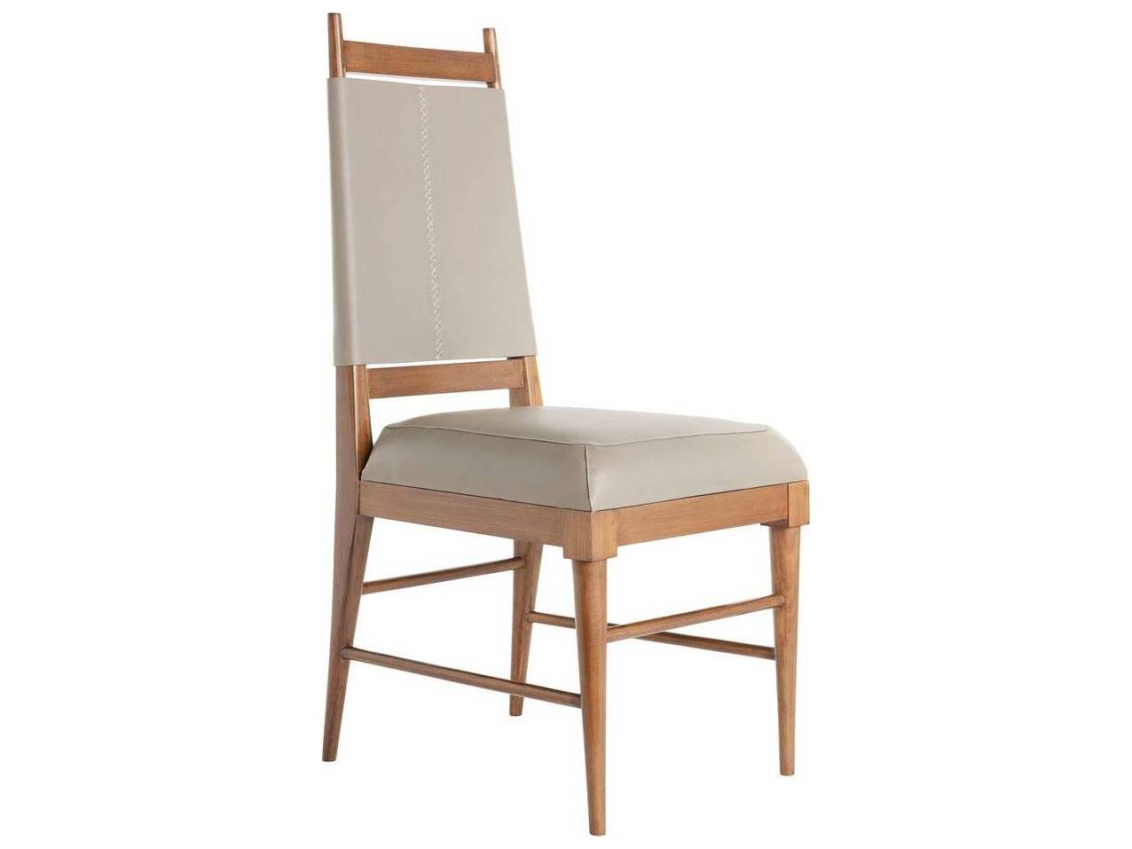 Arteriors Home Keegan Beige Leather Armless Dining Chair