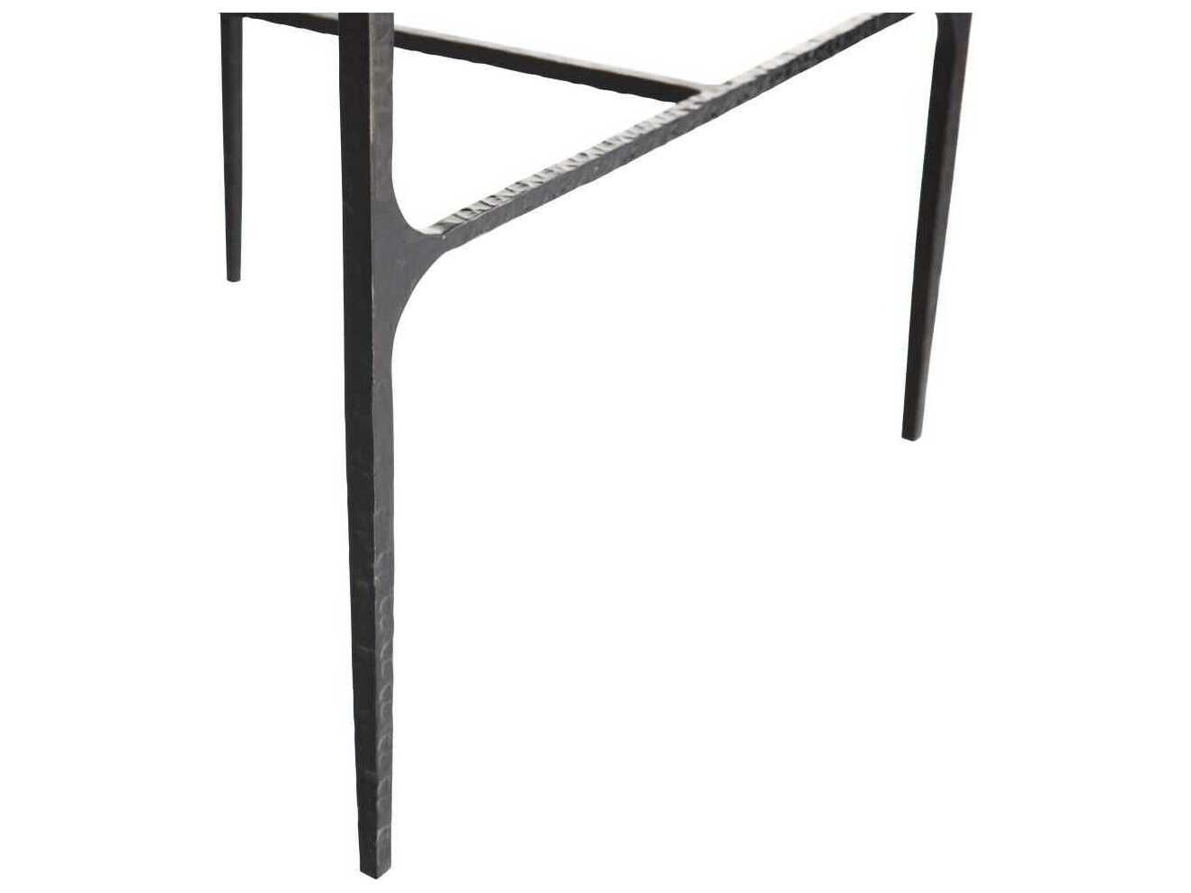 Arteriors Home Osbourne Russet Blackened Iron Leather Bar Stool
