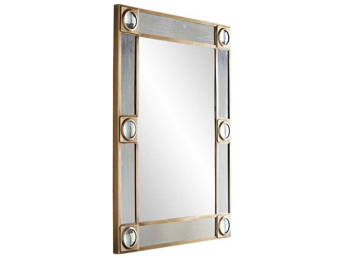 Arteriors Home Baldwin Antique Brass Rectangular Wall Mirror