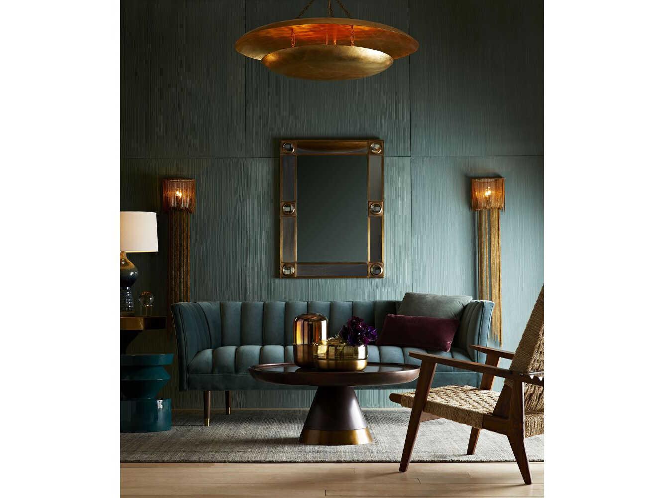 Arteriors Home Baldwin Antique Brass Rectangular Wall Mirror