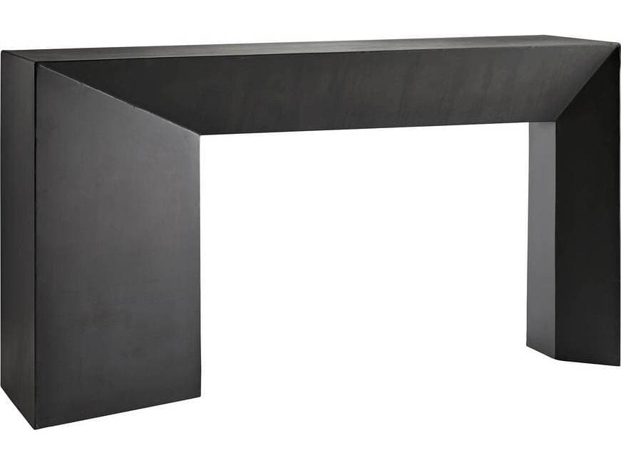 Arteriors Home Mckinley Rectangular Metal Blackened Iron Console Table