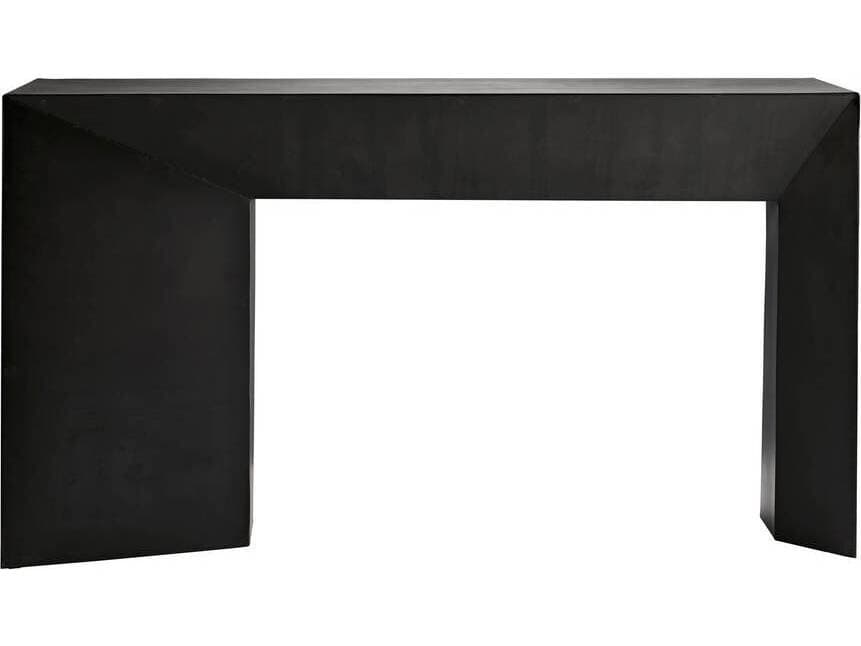 Arteriors Home Mckinley Rectangular Metal Blackened Iron Console Table