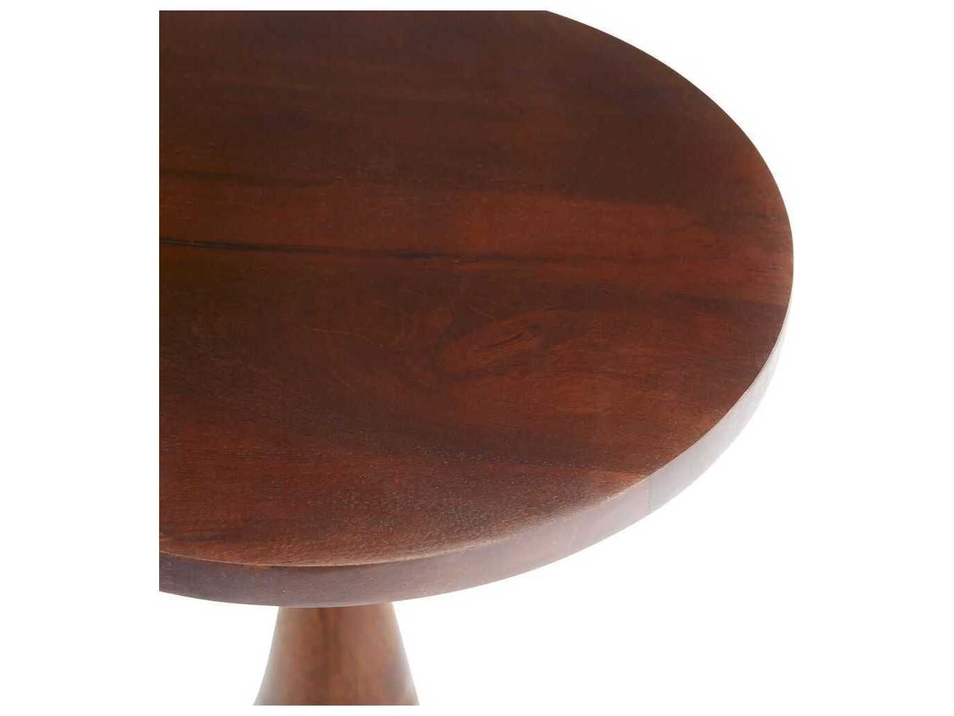 Arteriors Home Darby Round Wood Dark Walnut End Table