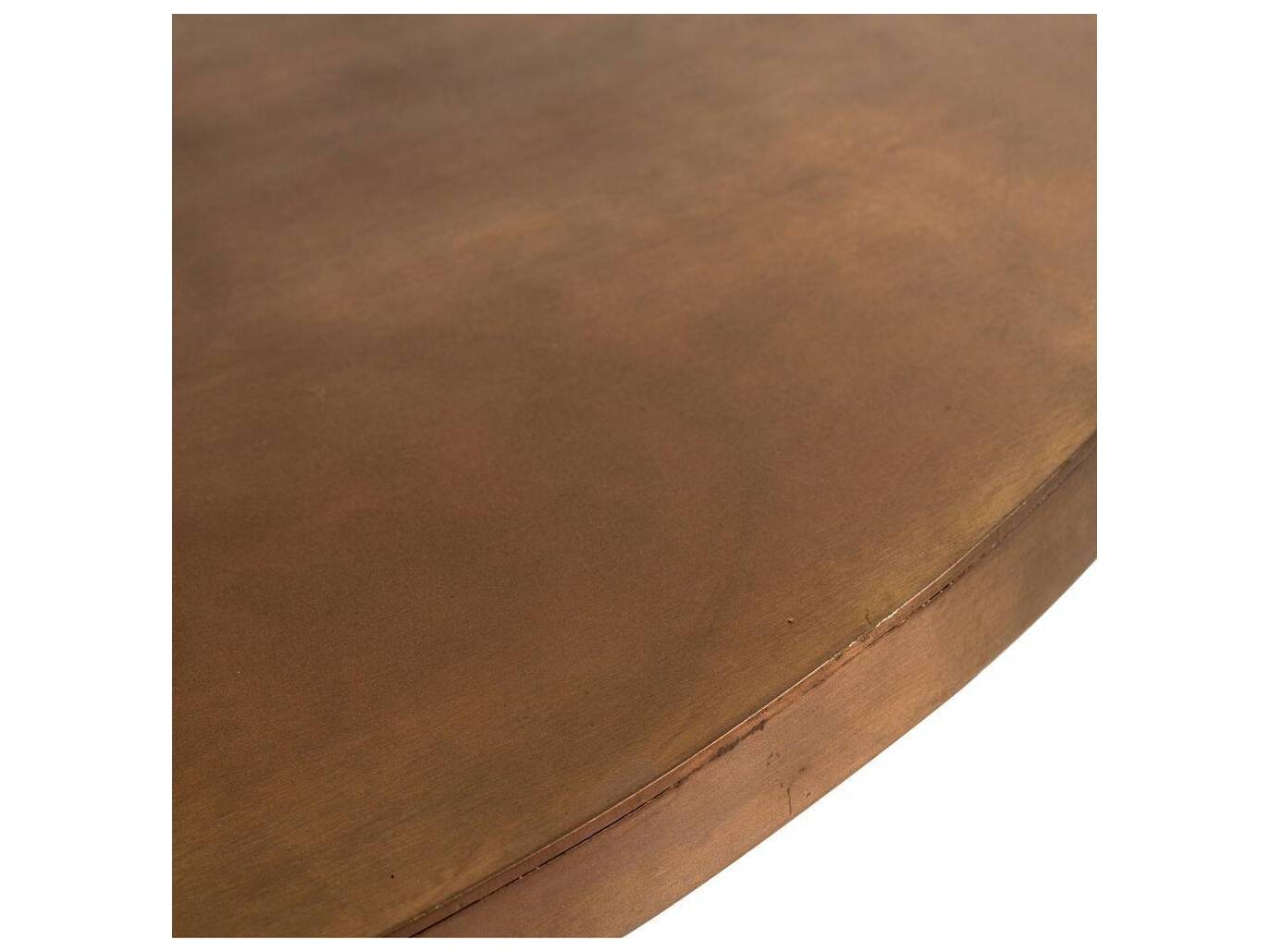 Arteriors Home Seth Oval Metal Antique Bronze End Table