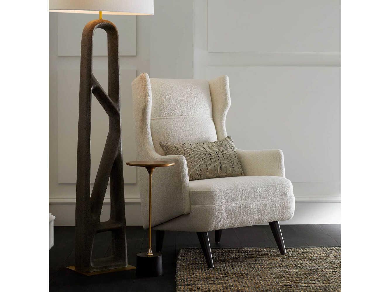 Arteriors Home Fitz Round Metal Blackened Iron End Table