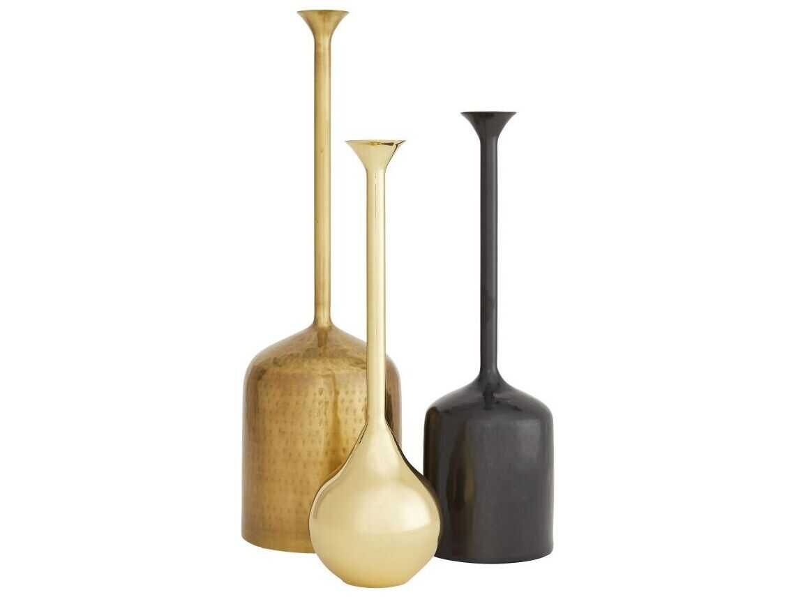 Arteriors Home Harris Polished Brass Vessel Set of 3