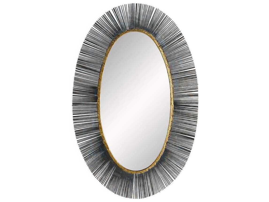Arteriors Home Perseus Natural Iron Oval Wall Mirror